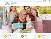 Tablet Screenshot of genevahearing.com